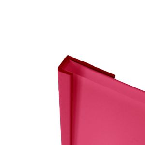Image of Splashwall Gloss Pink Shower panelling end cap (W)400mm (T)4mm