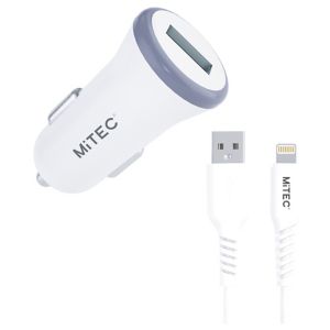 Mitec 2A Usb A In-Car Charger White