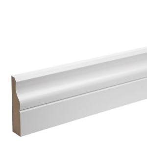 Image of White MDF Ogee Architrave (L)2.18m (W)69mm (T)18mm