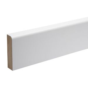 Image of White MDF Rounded Architrave (L)2.18m (W)69mm (T)18mm