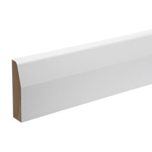 Image of White MDF Chamfered Architrave (L)2.18m (W)69mm (T)18mm