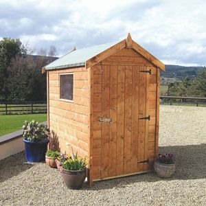 Image of 6x4 Economy T&G Apex Shiplap Wooden Shed Base included