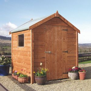 Image of 6x6 Economy T&G Apex Shiplap Wooden Shed Base included