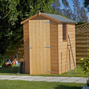 Image of Shire Shetland 6x4 Apex Shiplap Wooden Shed (Base included) - Assembly service included