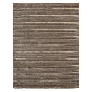 Image of Colours Jasola Striped Grey & taupe Rug (L)1.6m (W)1.2m