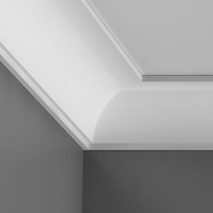 Image of Colours Antioch Contemporary C profile Duropolymer Internal Coving corner (L)250mm (W)44mm Pack of 2