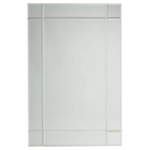Image of Colours Art deco Clear Rectangular Frameless Mirror (H)760mm (W)500mm