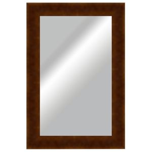 Image of Colours Umezi Polished Walnut effect Rectangular Framed Mirror (H)1223mm (W)800mm