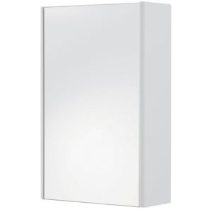 Image of Cooke & Lewis Tobique White Single door Mirrored Cabinet (W)394mm (D)600mm