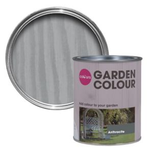 Image of Colours Garden Anthracite Matt Wood stain 0.75L