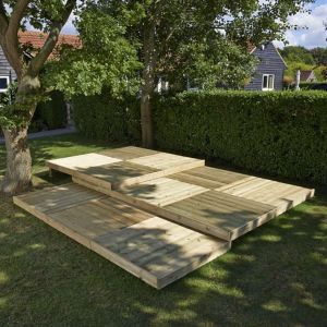 Metsä Wood Deck² Easy Build Spruce Modular Deck System, 5.76M² Green