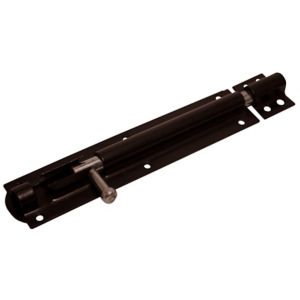Image of Blooma Black Steel Barrel Door bolt (L)204mm