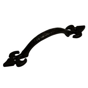 Image of Blooma Black Antique effect Cast iron Cabinet Pull handle