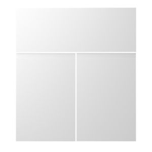 Image of Cooke & Lewis Marletti Gloss White Basin Cabinet (W)600mm (H)852mm