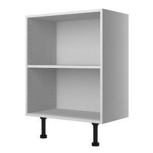 Image of Cooke & Lewis Marletti Gloss White Double door Base Cabinet (W)600mm (H)852mm