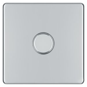 Image of Colours 2 way Single Chrome effect Dimmer switch