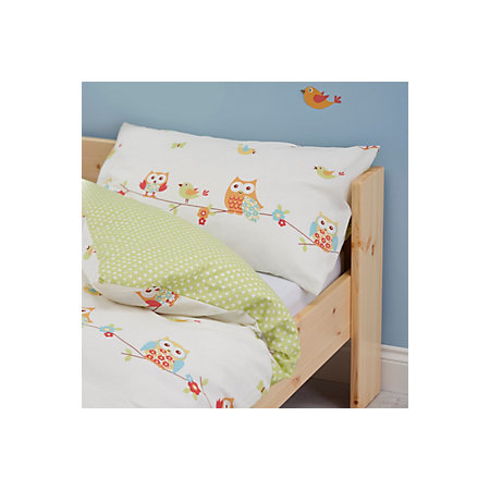 Colours Owls Owl Multicolour Junior Cot Bed Set Departments
