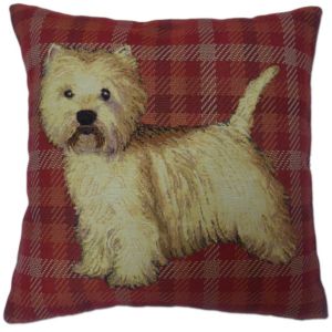 Image of 5397007179507 WESTIE TAPESTRY DOG CUSHION 43X43CM