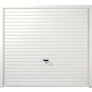 Image of Indiana Framed White Retractable Garage door (H)1981mm (W)2134mm