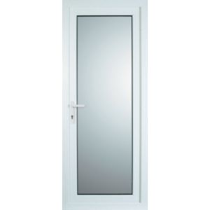 Image of Fully glazed White uPVC RH External Back Door set (H)2055mm (W)920mm