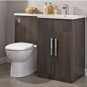 Image of Cooke & Lewis Ardesio Bodega grey Vanity & toilet unit