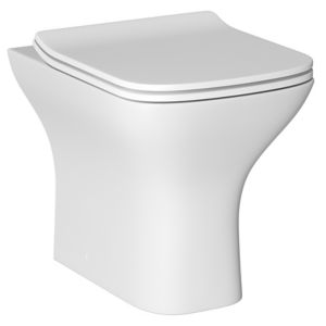Image of Cooke & Lewis Lanzo Contemporary Back to wall Toilet with Soft close seat