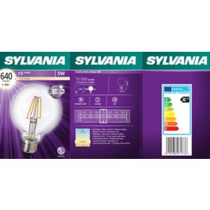 Image of Sylvania E27 5W 640lm Round Light bulb