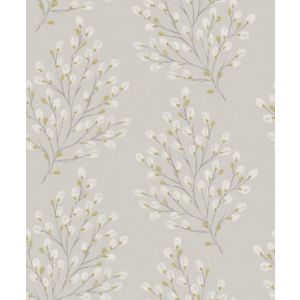 Grandeco Willow Grey & Yellow Tree Smooth Wallpaper