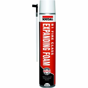 Image of Soudal Fire Rated Hand Held Pink Expanding foam 750 ml