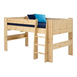 Image of Wizard Pine effect Mid sleeper bed frame