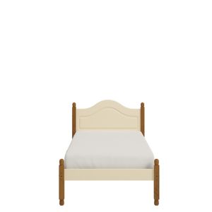 Image of Oslo Cream Single Bed frame (H)93.5cm (W)100.2cm