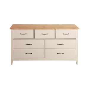 Image of Westwick Grey oak effect 7 Drawer Chest (H)750mm (W)1403mm (D)400mm
