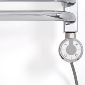Image of Terma Chrome effect 200W Thermostatic heating element (H)275mm