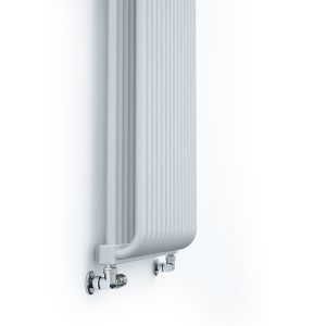 Image of Terma Delfin Vertical Designer Radiator Soft White (W)580mm (H)1800mm