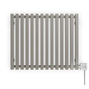 Image of Terma Triga Electric Horizontal Designer radiator Metallic Stone Powder Paint (H)560 mm (W)680 mm