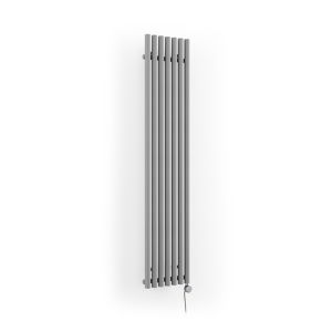 Image of Terma Rolo Room Electric Vertical Designer radiator Salt n Pepper Powder Paint (H)1800 mm (W)370 mm