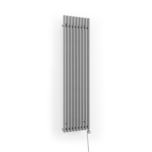 Image of Terma Rolo Room Electric Vertical Designer radiator Salt n Pepper Powder Paint (H)1800 mm (W)480 mm