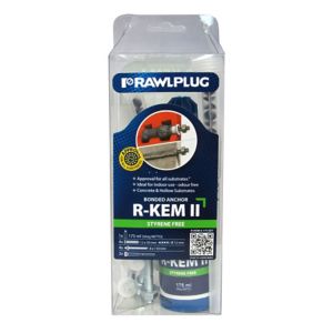 Image of Rawlplug R-KEM-II-300 7 piece Resin polyester Set 175ml