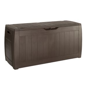 Image of Keter Hollywood Wood effect Plastic Garden storage box
