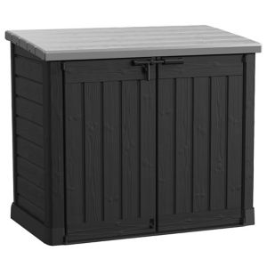 product image of Keter Store It Out Plastic Flat Garden Storage Box Black And Grey