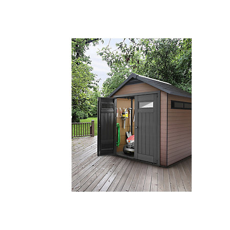7.5X7.5 Fusion Apex Composite Shed | Departments | DIY at B&amp;Q