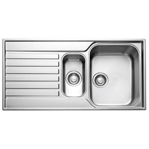 Image of Franke Ascona Polished Stainless steel Stainless steel 1.5 Bowl Sink & drainer