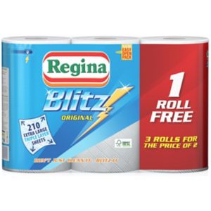 Image of Regina Blitz White Paper towels Pack of 3