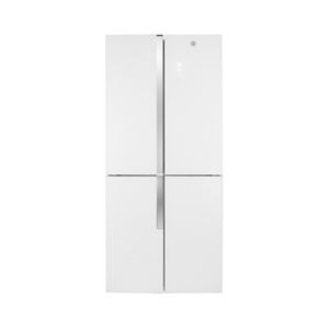 Image of Hoover HFDN 180UK American style White Freestanding Fridge freezer