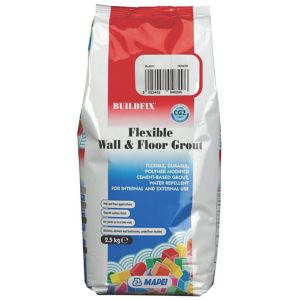 Image of Mapei Flexible Black Wall & floor Grout 2.5kg