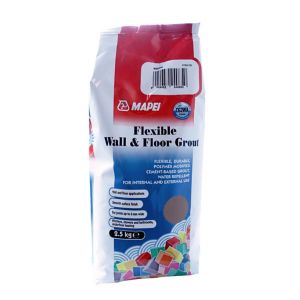 Image of Mapei Brown Floor & wall Tile Grout 2.5kg
