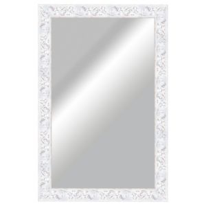 Image of Romantic White Rectangular Framed Mirror (H)1130mm (W)730mm