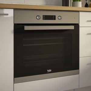 Image of Beko BQM22301XC Black & stainless steel Built-in Electric Single Multifunction Oven