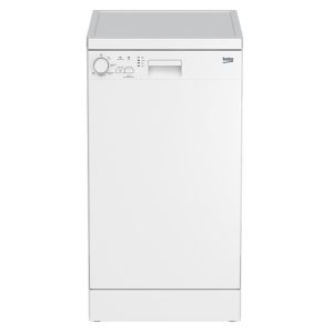 Image of Beko DFS05Q10W Freestanding White Slimline Dishwasher