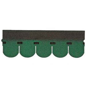 Image of BTM Green Rounded shingle Roofing felt (L)1m (W)0.33m
